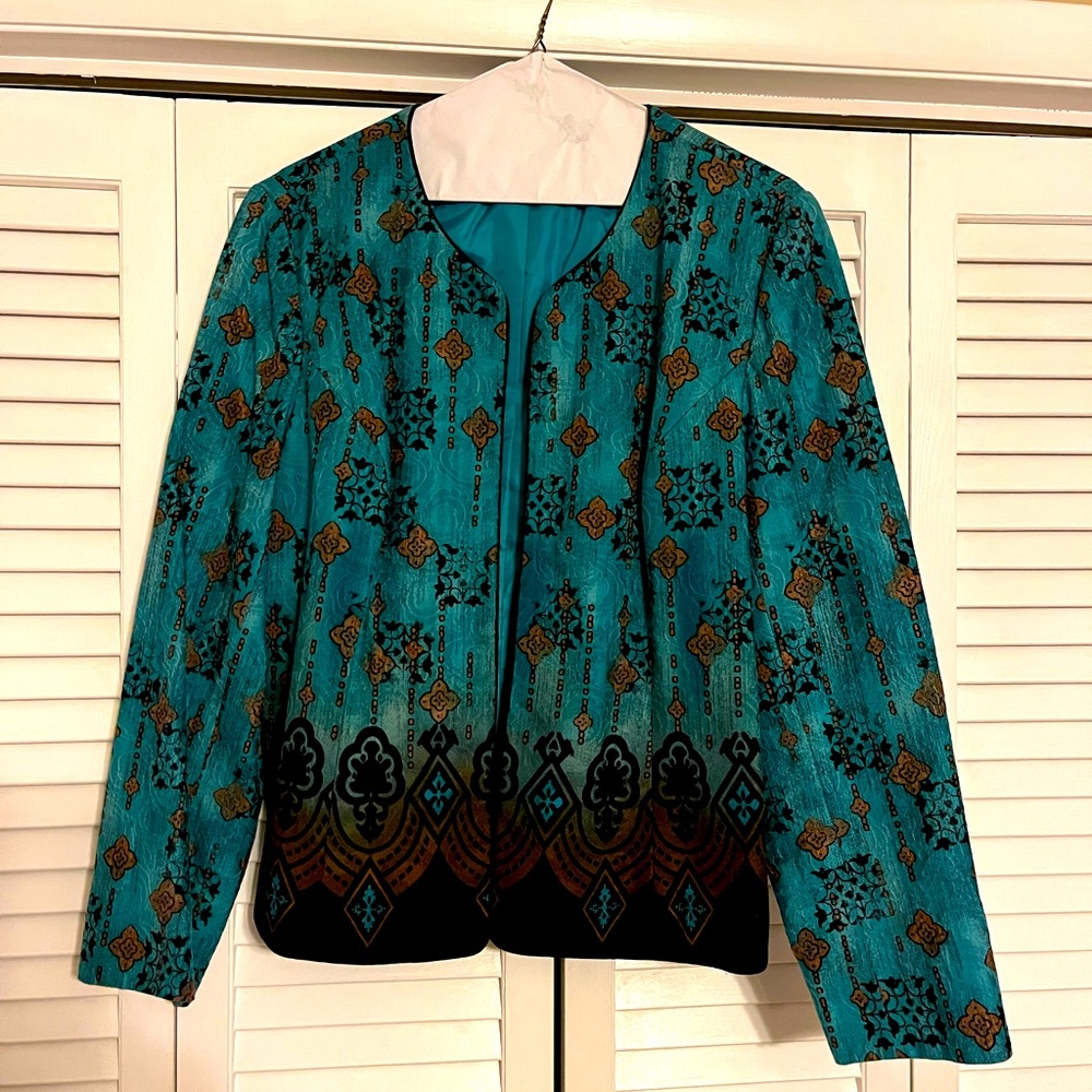 Coldwater Creek Teal jacket